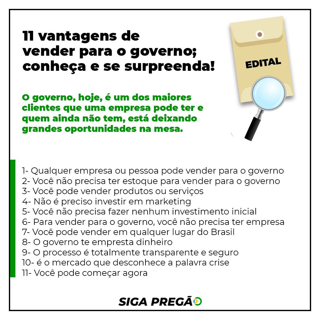 11 vantagens de vender para o governo